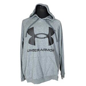 Under Armour Men's Loose Coldgear Gray Long SLeeve Hoodie Sweathsirt 3XL